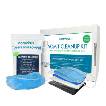 Vomitous Kit Vomit Cleanup Kit with Cardboard Dustpan | Private School PPE